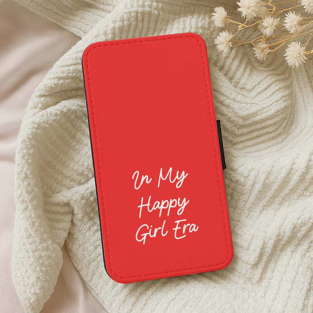 In My Happy Girl Era Red Wallet Phone Case