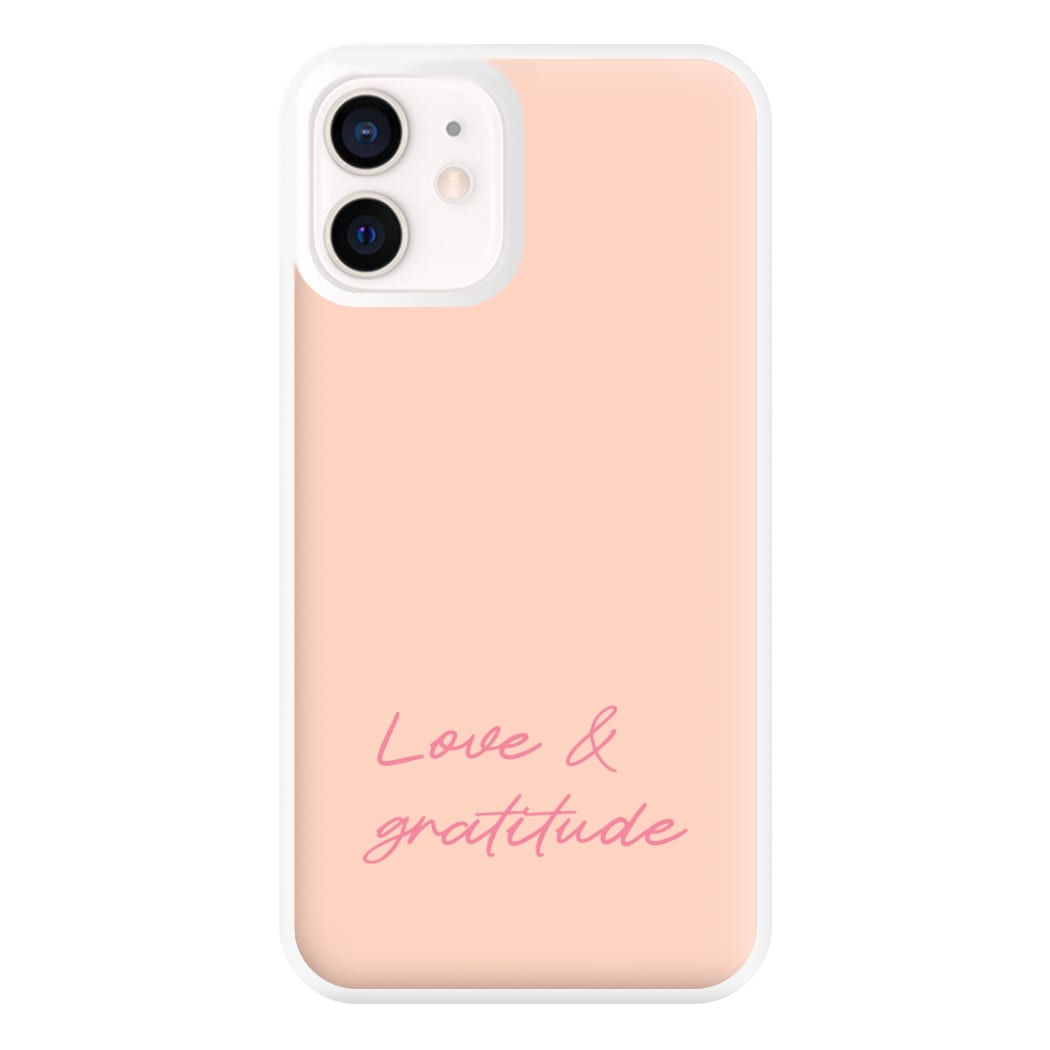 Love And Gratitude Phone Case for iPhone 12 Mini
