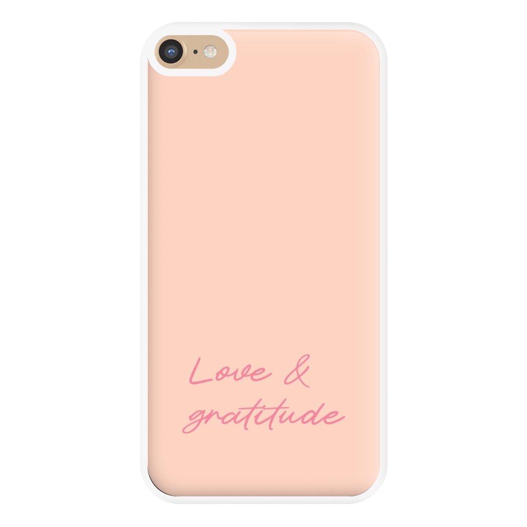 Love And Gratitude Phone Case for iPhone 6 Plus / 7 Plus / 8 Plus