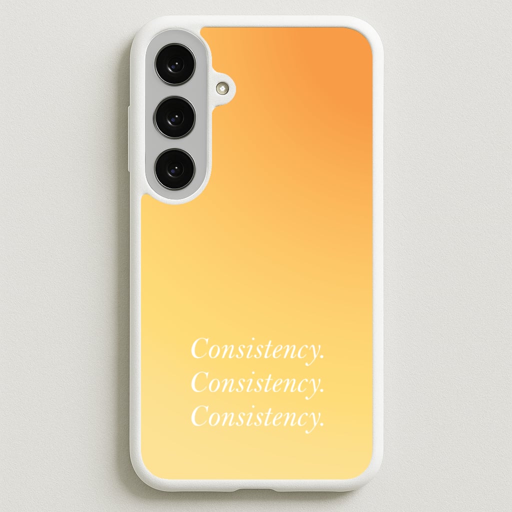 Consistency Yellow Phone Case for Galaxy S25FE