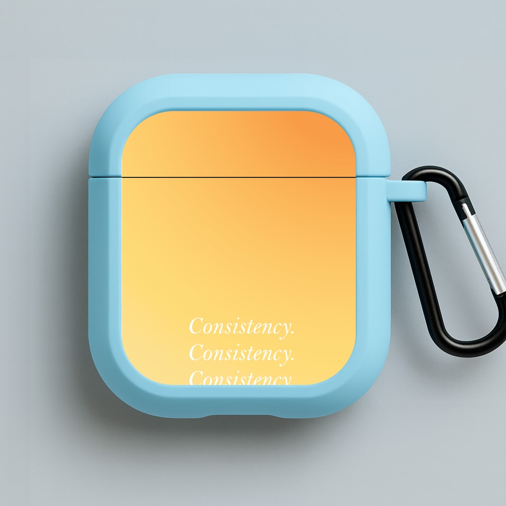 Consistency Yellow Blue AirPods Case