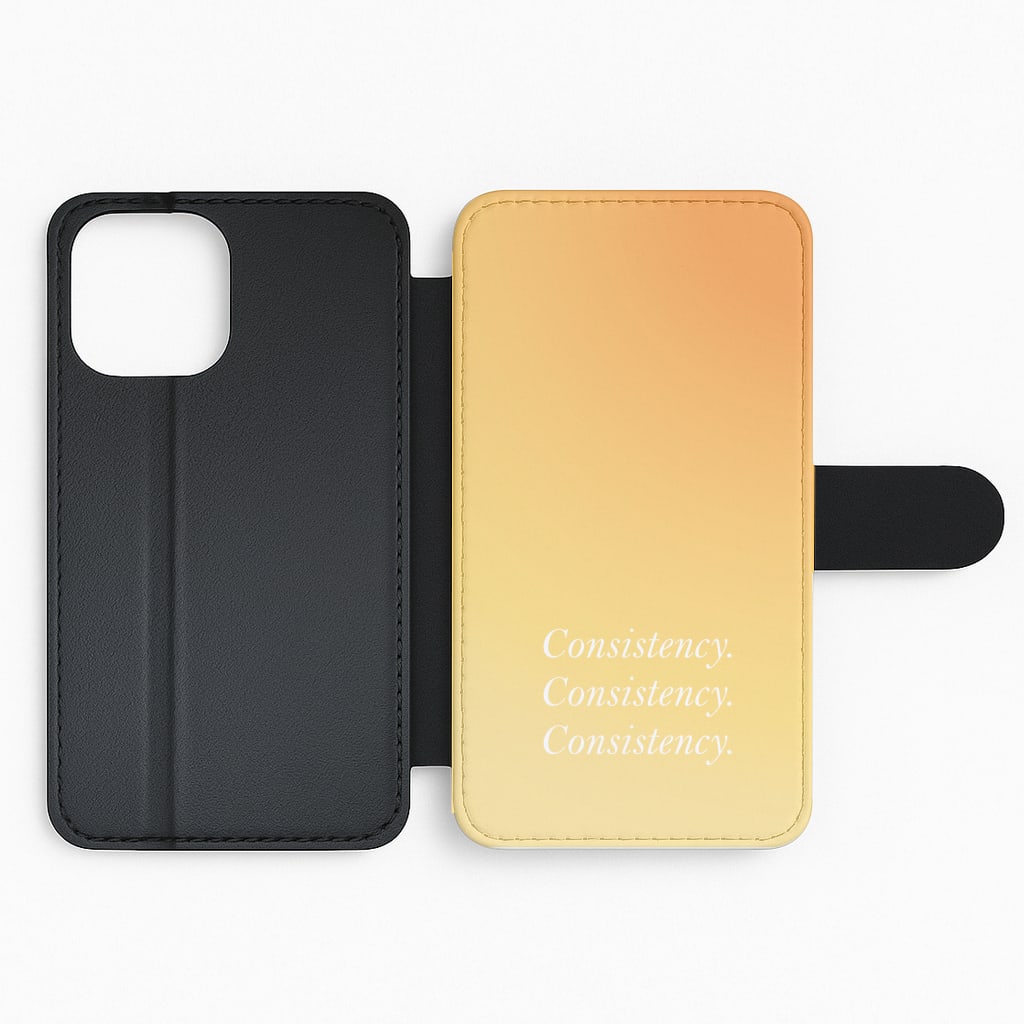 Consistency Yellow Flip Phone Case
