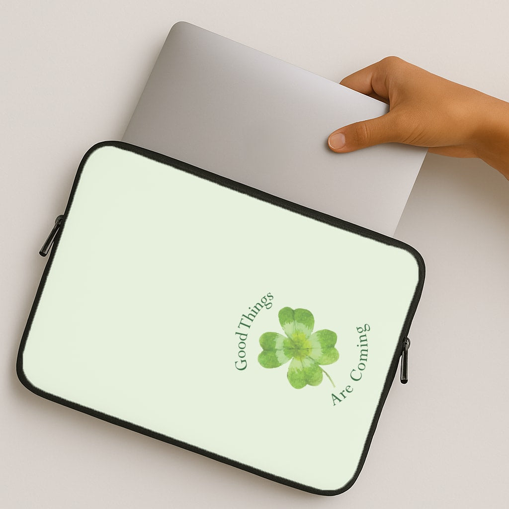 Good Things Are Coming Clover MacBook Case