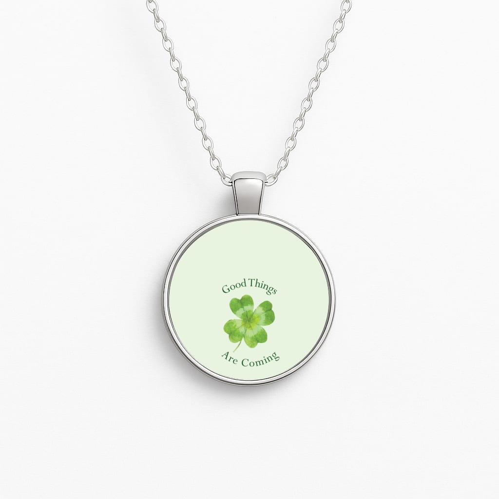 Good Things Are Coming Clover Necklace