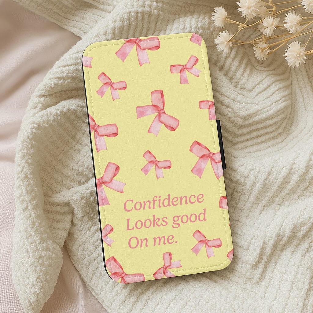 Coquette Confidence Looks Good On Me Wallet Phone Case