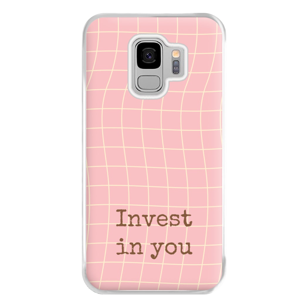 Invest In You, Baby Pink Phone Case for Galaxy S9 Plus