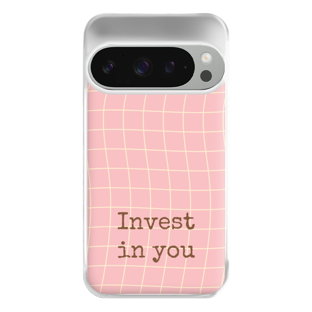 Invest In You, Baby Pink Phone Case for Google Pixel 9 Pro XL