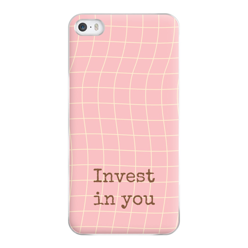 Invest In You, Baby Pink Phone Case for iPhone 5 / 5s / SE 2016