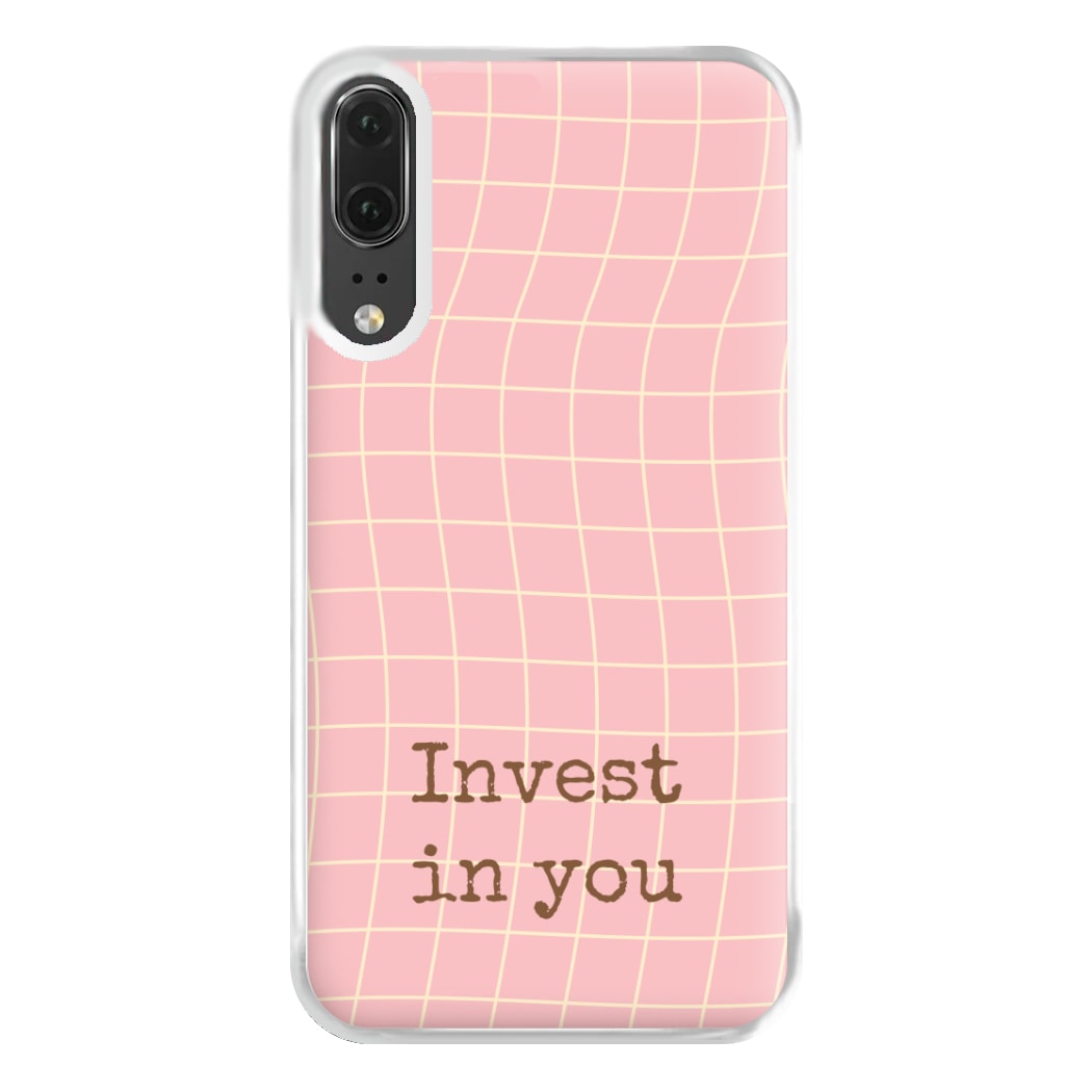 Invest In You, Baby Pink Phone Case for Huawei P20