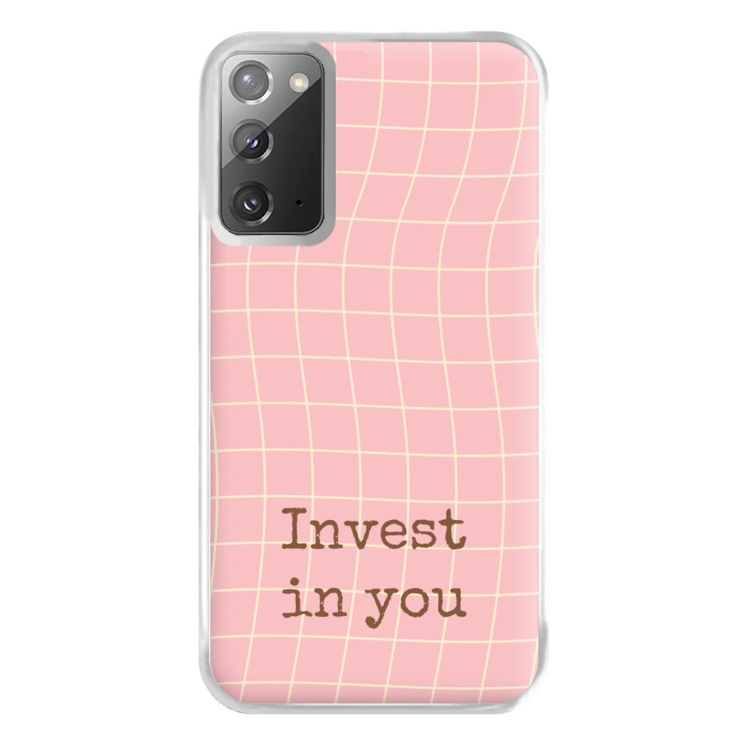 Invest In You, Baby Pink Phone Case for Galaxy Note 20 Ultra