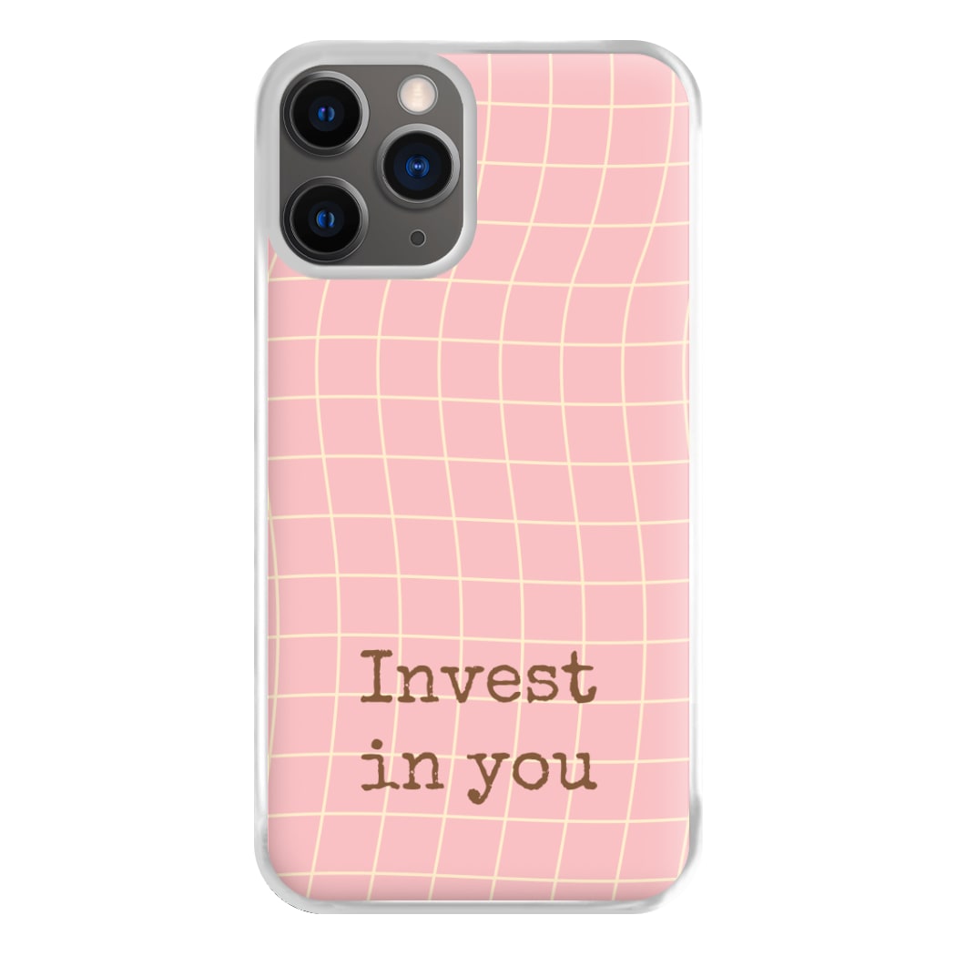 Invest In You, Baby Pink Phone Case for iPhone 12 Pro Max