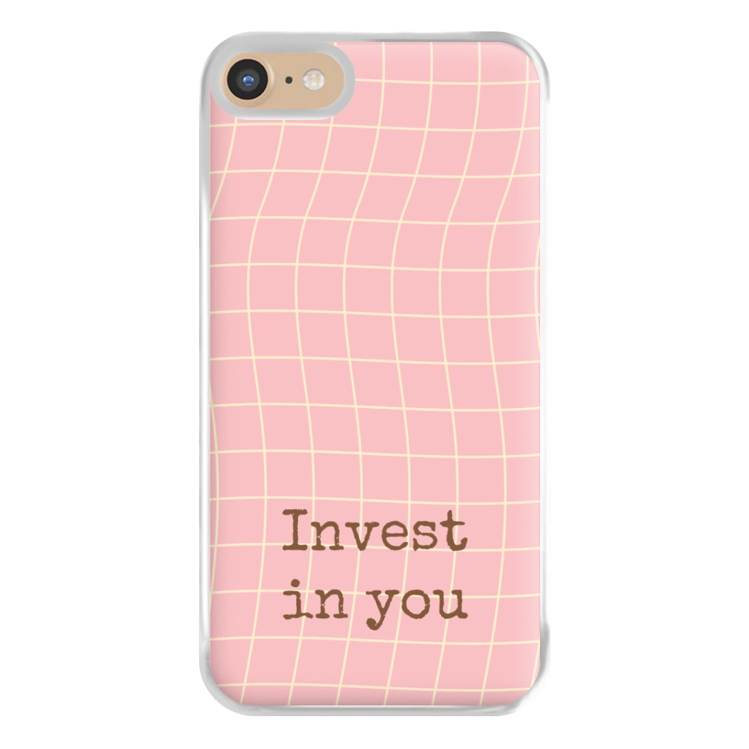 Invest In You, Baby Pink Phone Case for iPhone 6 / 7 / 8 / SE