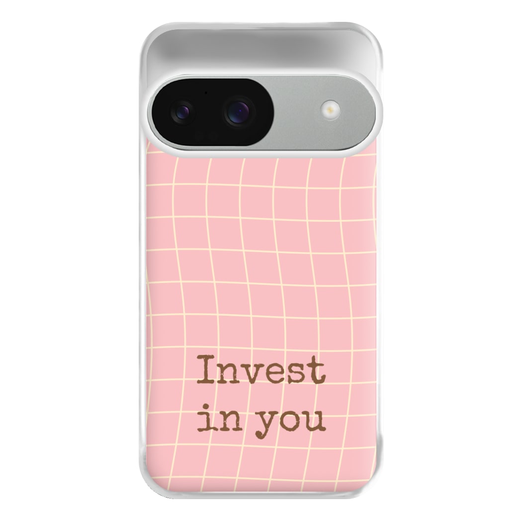 Invest In You, Baby Pink Phone Case for Google Pixel 9 / 9 Pro