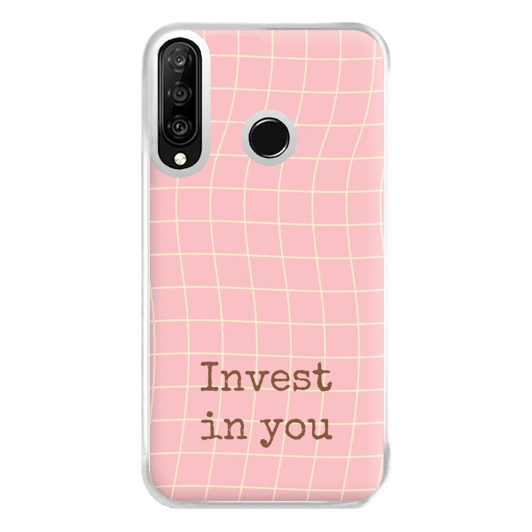 Invest In You, Baby Pink Phone Case for Huawei P30 Lite