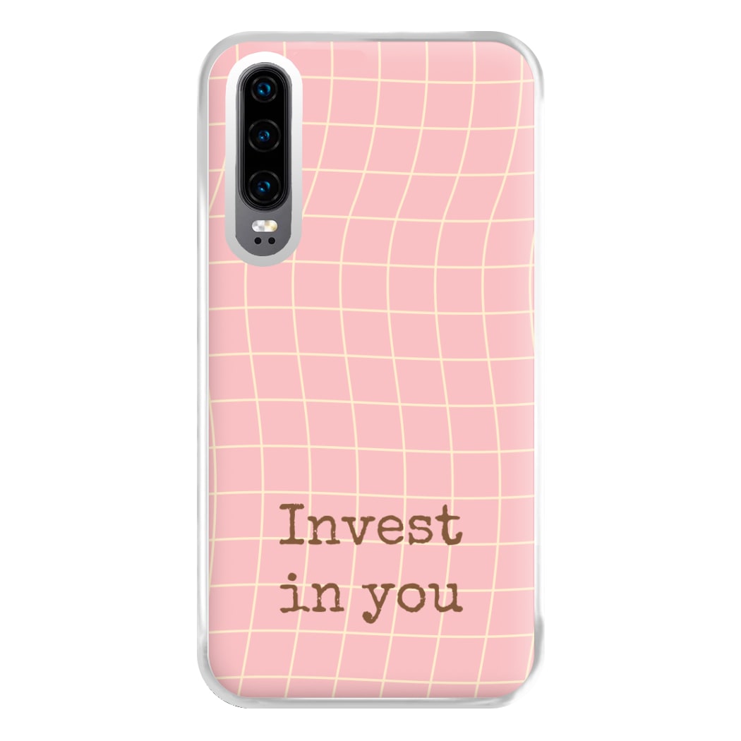 Invest In You, Baby Pink Phone Case for Huawei P30