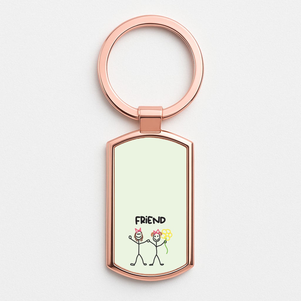 Friend - Abrams Rose Gold Keyring