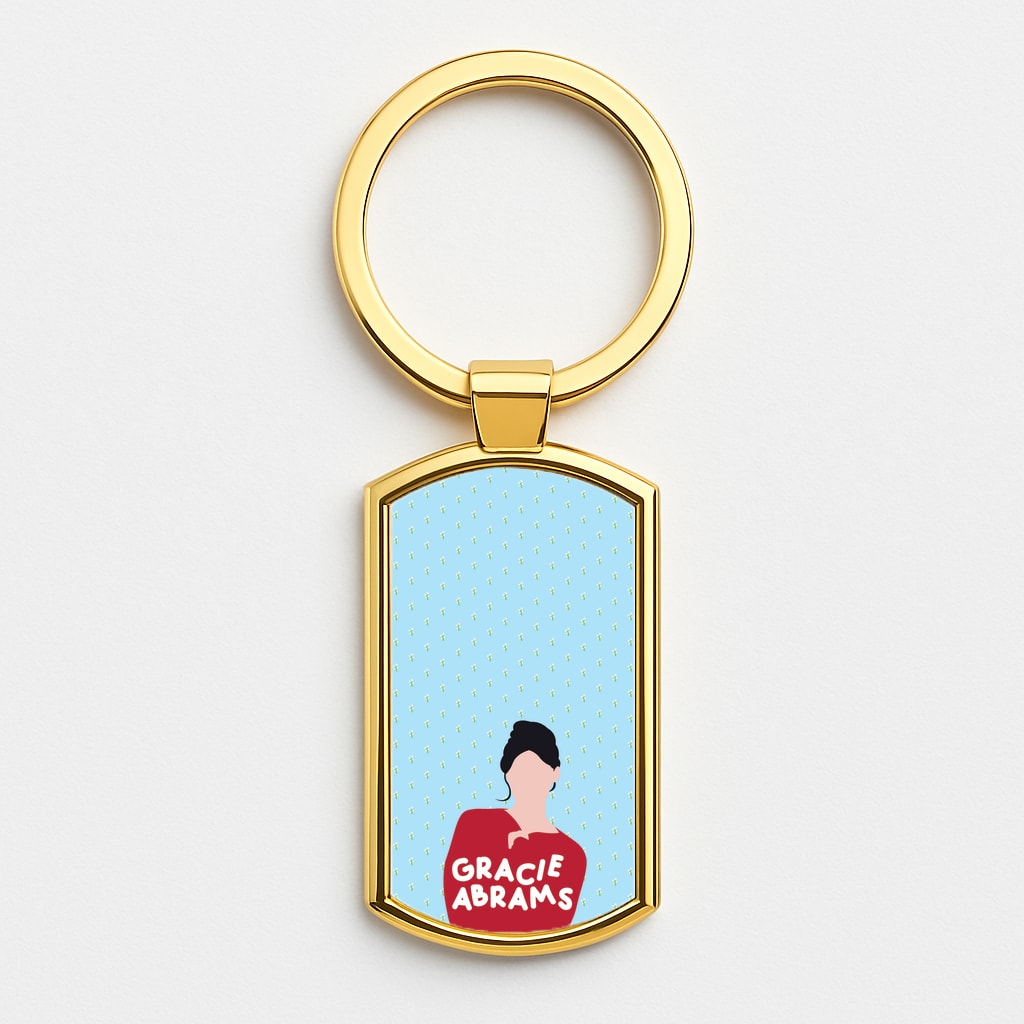 Portrait - Abrams Gold Keyring