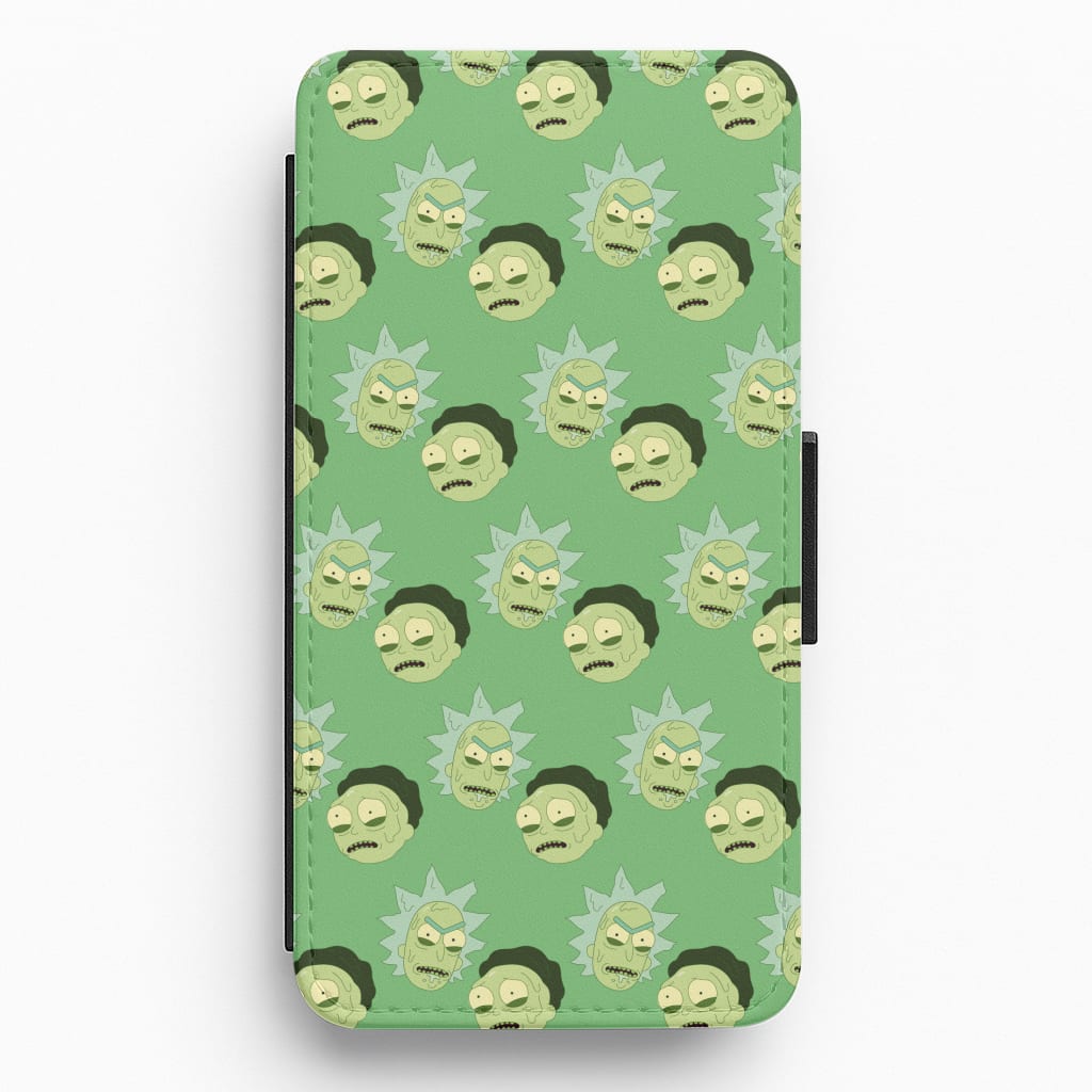 R&M Pattern Flip / Wallet Phone Case