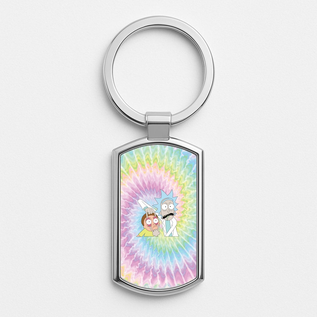 Psychedelic - RAM Silver Keyring