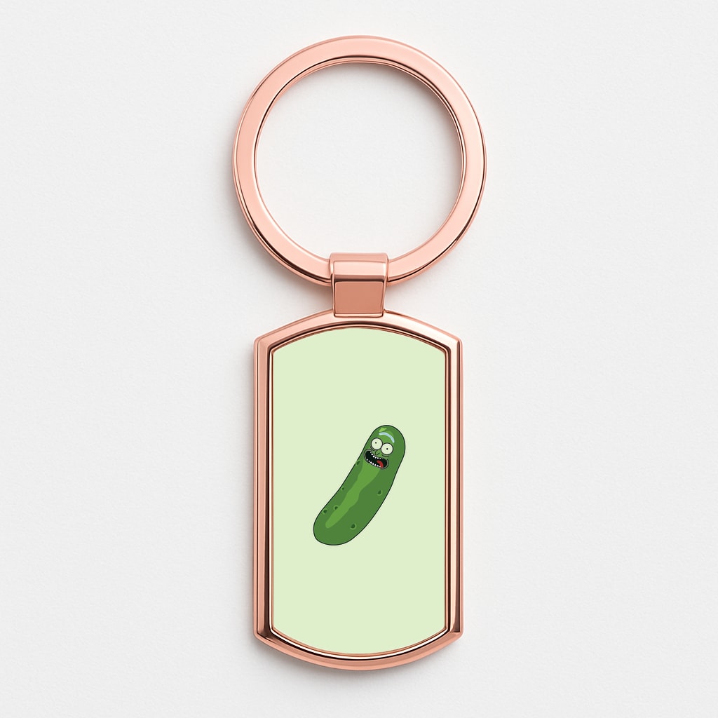 Pickle Rick - RAM Rose Gold Keyring