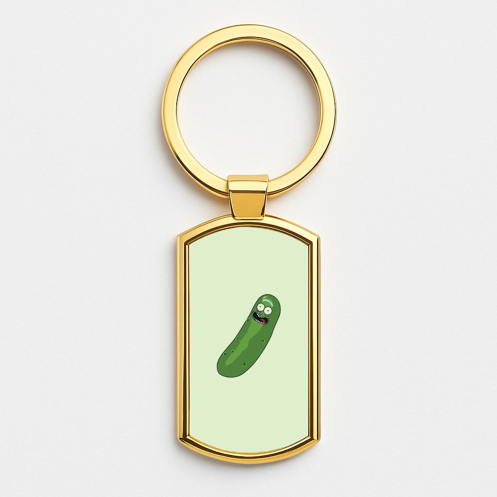 Pickle Rick - RAM Gold Keyring