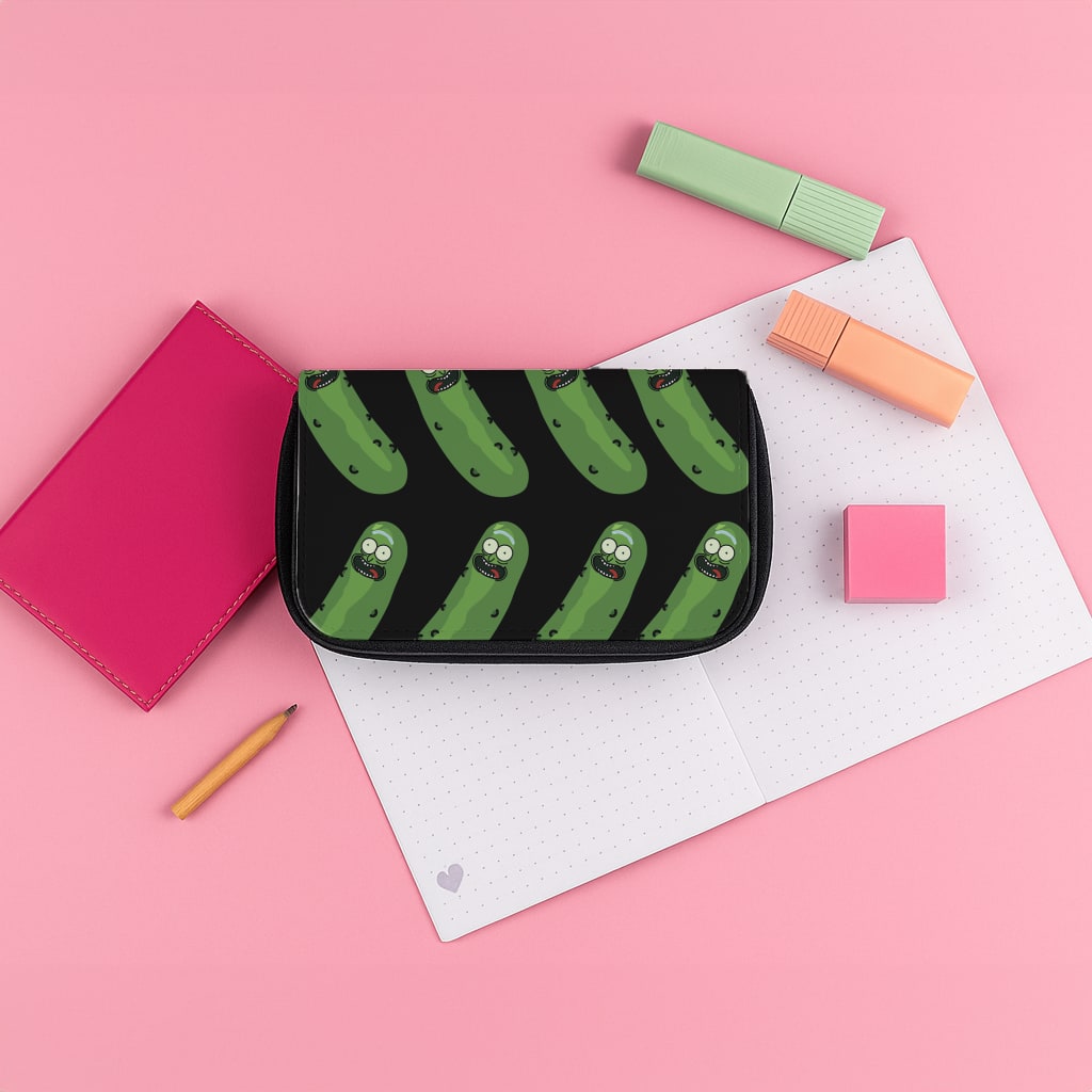 Pickle Rick Pattern - RAM Pencil Case