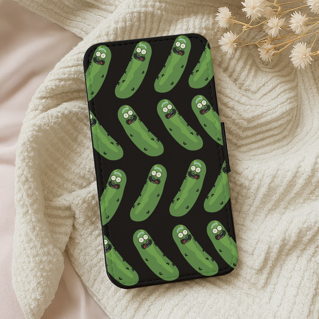Pickle Rick Pattern - RAM Wallet Phone Case