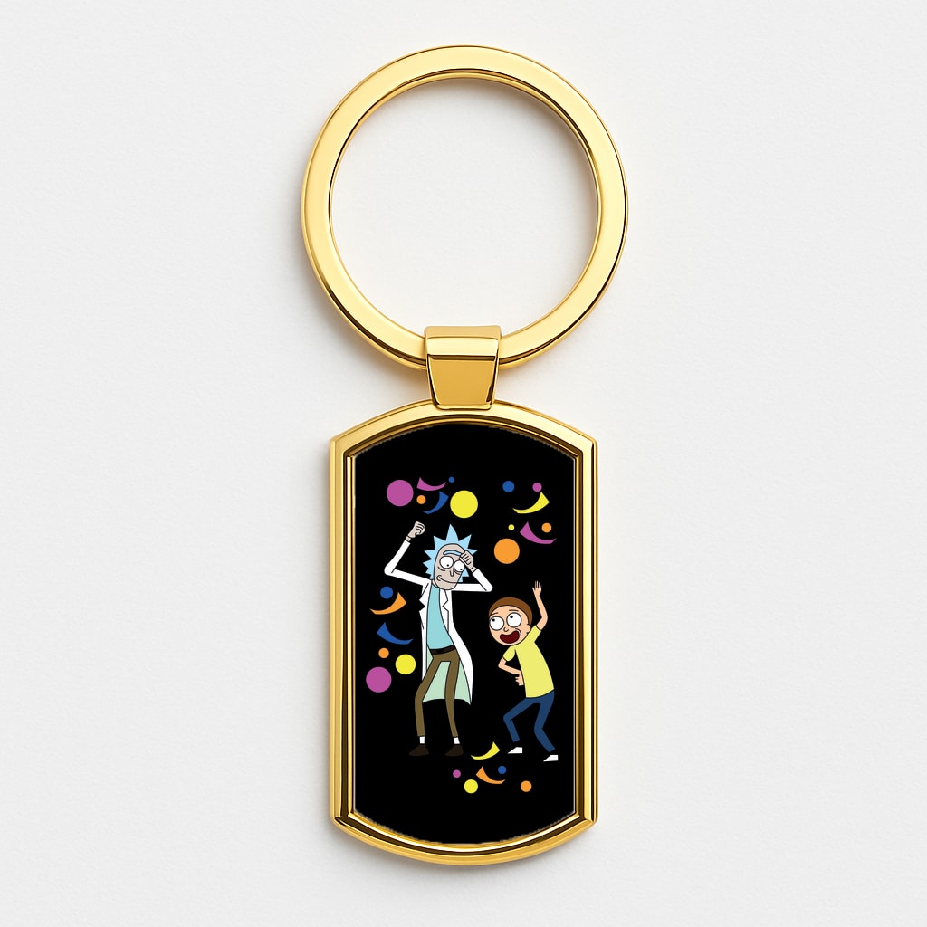 R&M Dancing Gold Keyring