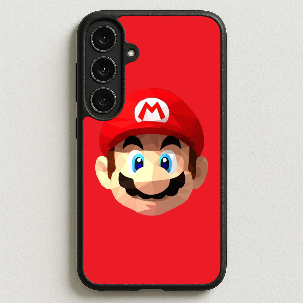 Mario Face - Mario Phone Case for Galaxy S25FE