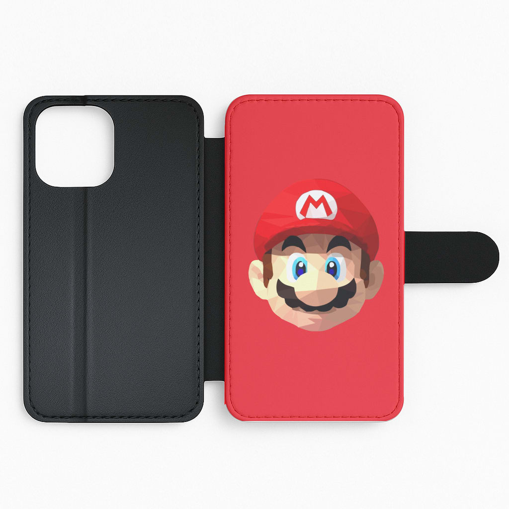 Mario Face - Mario Flip Phone Case