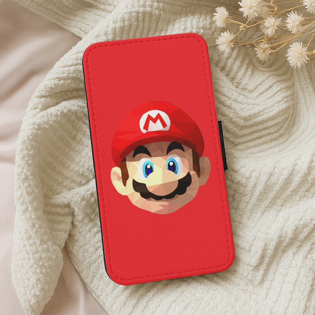 Mario Face - Mario Wallet Phone Case