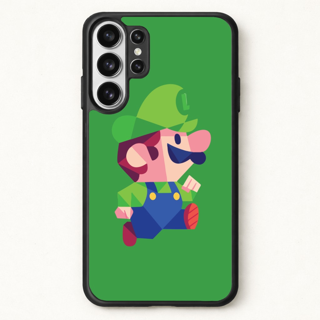 Running Luigi - Mario Phone Case for Galaxy S26 Ultra