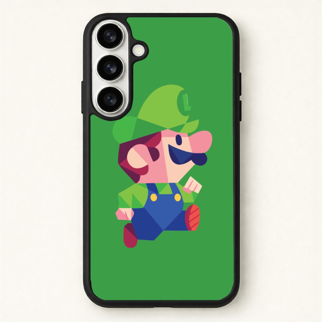 Running Luigi - Mario Phone Case for Galaxy S26 Plus