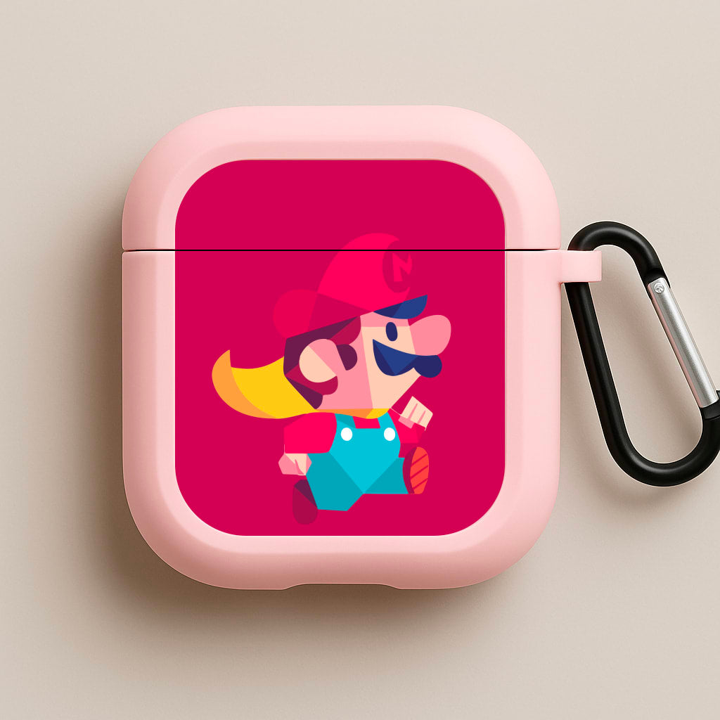 Running Mario - Mario Pink AirPods Case