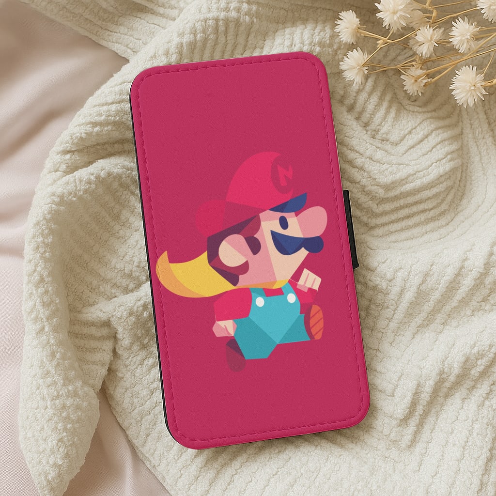Running Mario - Mario Wallet Phone Case