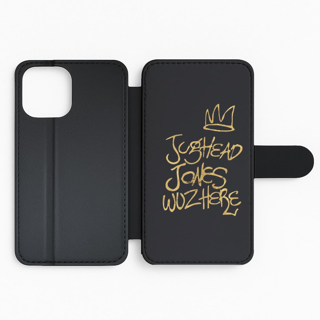 Jughead Jones Was Here - Black - Riverdale Flip Phone Case