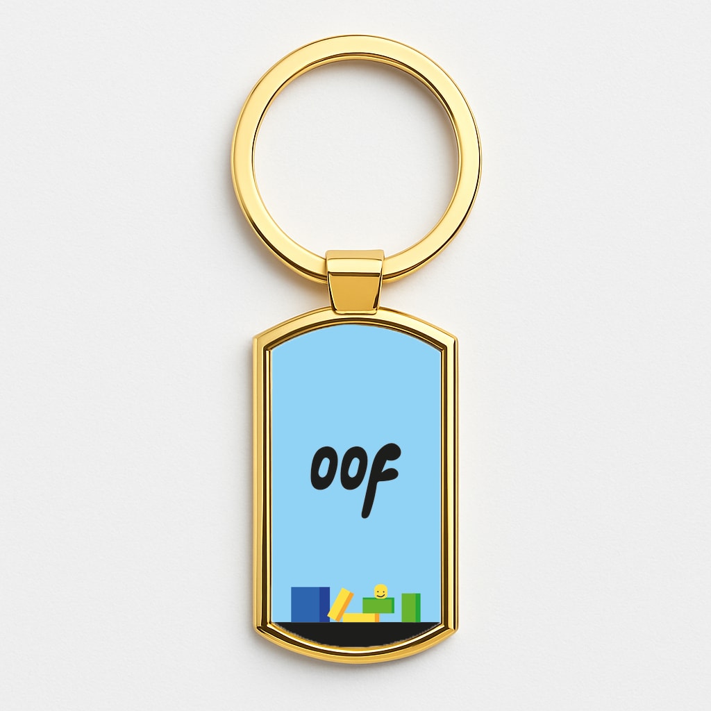 Oof Gold Keyring