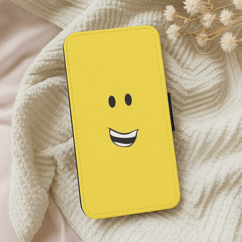 Yellow Face Wallet Phone Case