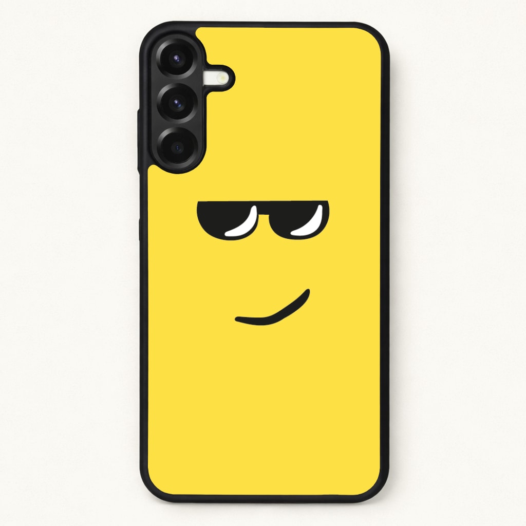 Yellow Face Shades Phone Case for Galaxy A57