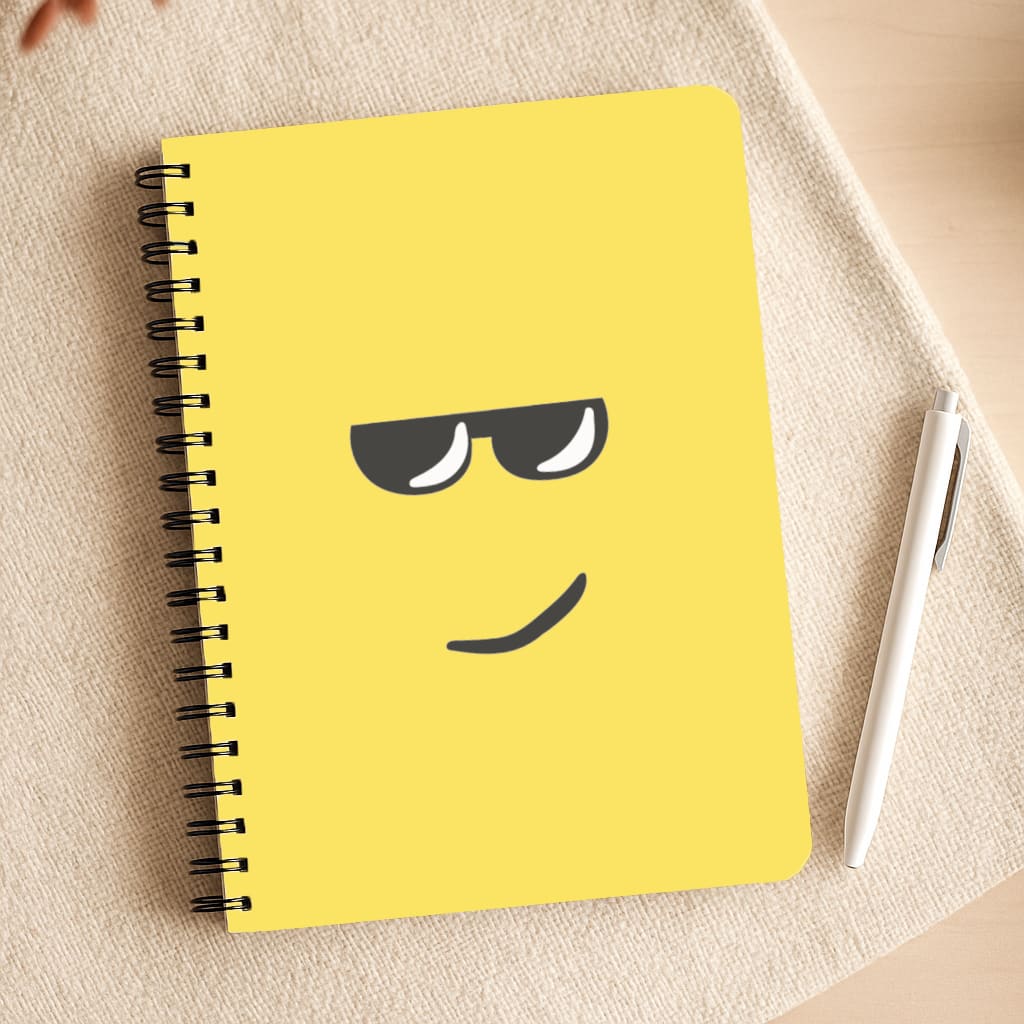 Yellow Face Shades Notepad
