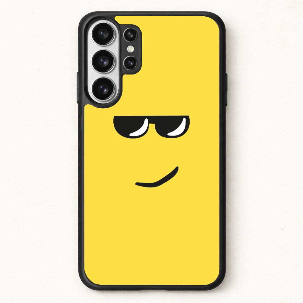Yellow Face Shades Phone Case for Galaxy S26 Ultra