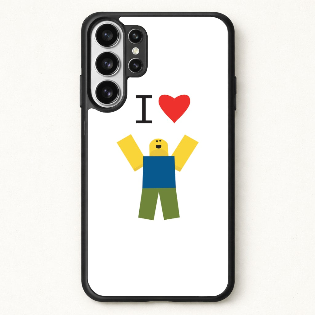 I love Blox Gaming Phone Case for Galaxy S26 Ultra