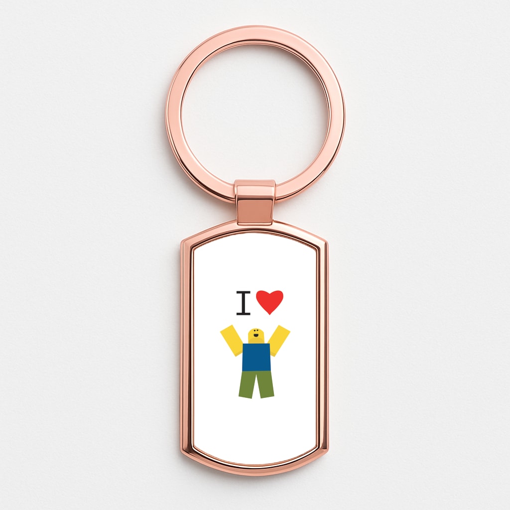 I love Blox Gaming Rose Gold Keyring