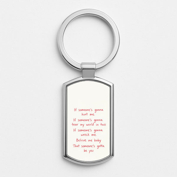 Silver Metal Keyring