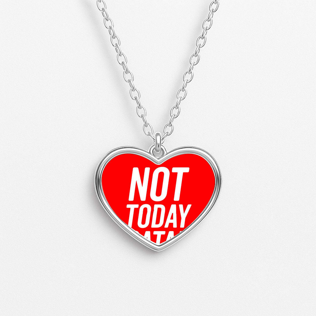 Red Not Today Satan - Drag Queen's Drag Race Heart Necklace