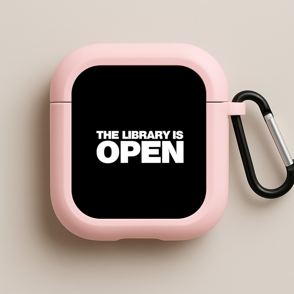 The Library is OPEN - Drag Queen's Drag Race Pink AirPods Case