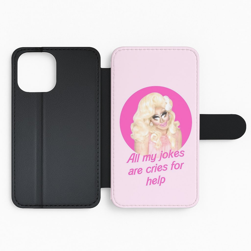 Trixie Mattel Jokes - Drag Queen's Drag Race Flip Wallet Phone Case