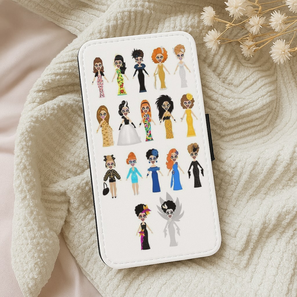 Bianca Del Rio Dresses - RuPaul's Drag Race Flip Wallet Phone Case