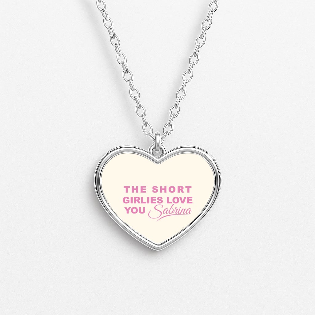 The Short Girlies Love You Sabrina Heart Necklace