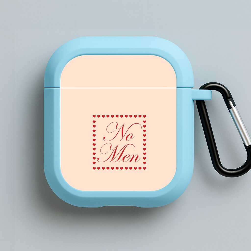 No Men Blue AirPods Case